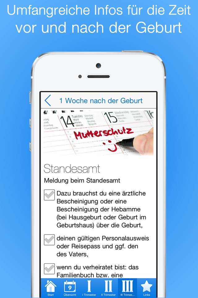 Checklisten für Schwangere PRO screenshot 2