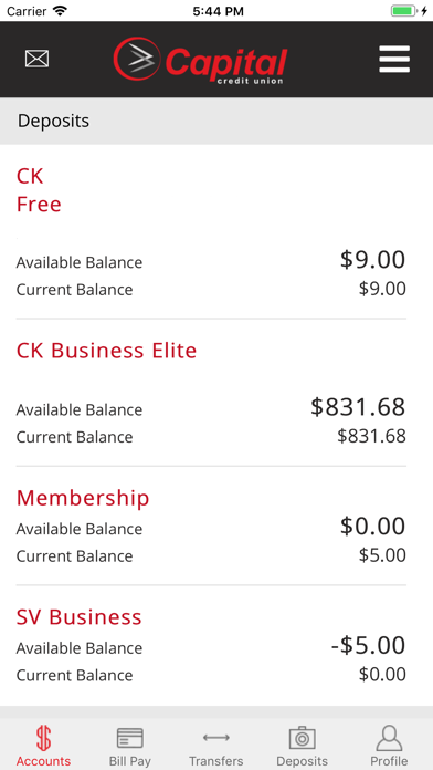 Capital Credit Union Mobile screenshot 2