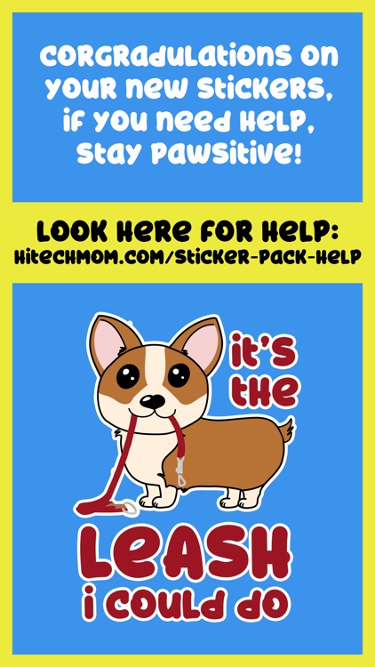 Corgi Puns - cute dog stickers screenshot-3