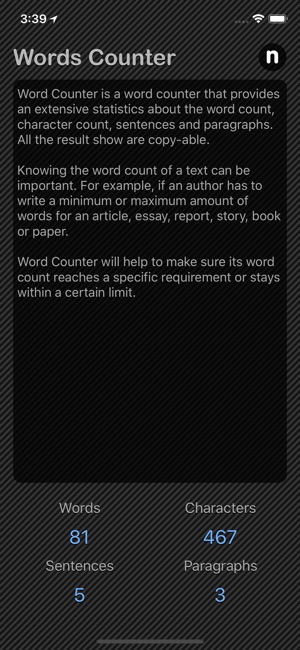 Words Counter Plus(圖1)-速報App