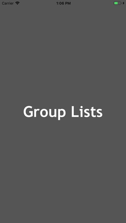 Group Shopping Lists