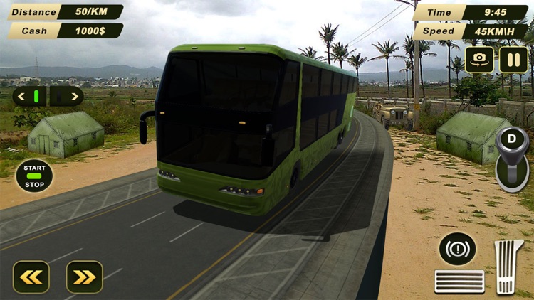 Military Duty Army Bus Sim 3D screenshot-3