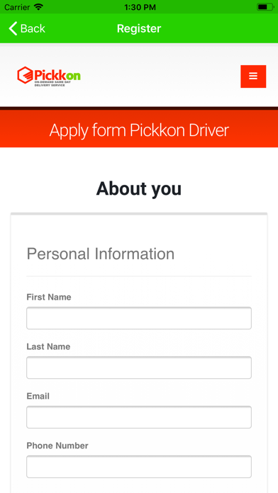 Pickkon Driver screenshot 4