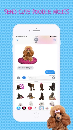 Poodle Fun Emoji Stickers(圖2)-速報App