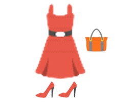 Clothes And Shoes Icon Sticker