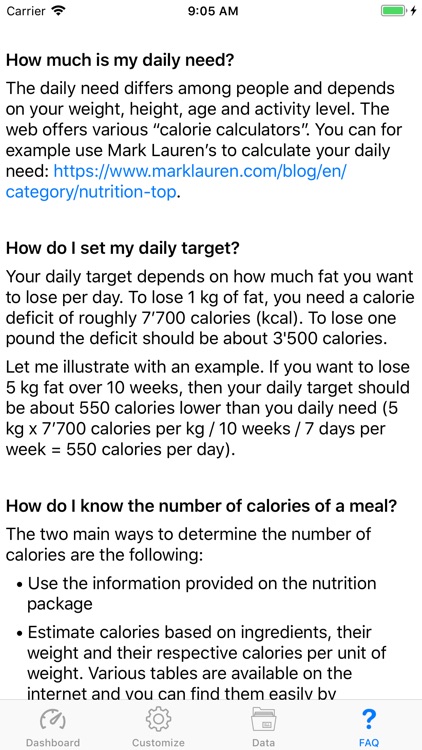 MyCalories screenshot-3