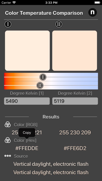 Color Temperature Comparison screenshot-3