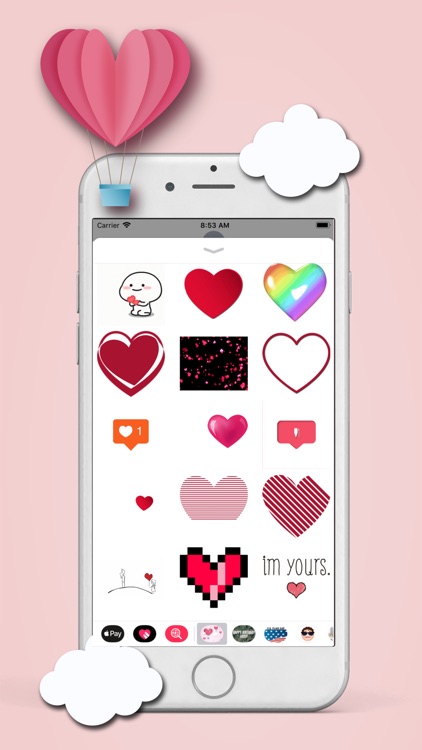 Animated I Heart You Stickers