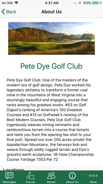 Pete Dye Golf Club screenshot 3