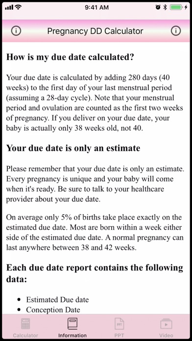 Pregnancy DD Calculator screenshot 2