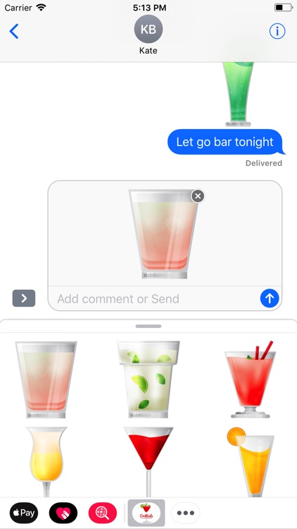 Alcohol Cocktail Bar Stickers