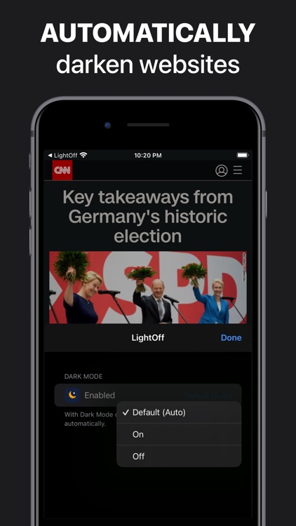 LightOff: Dark Mode for Safari