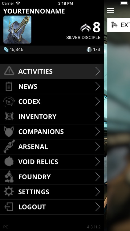 Warframe Companion