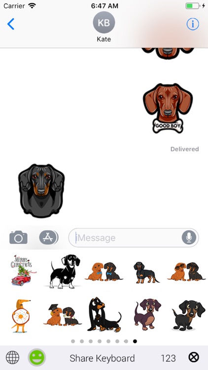 Dachshund Emoji Keyboard screenshot-4