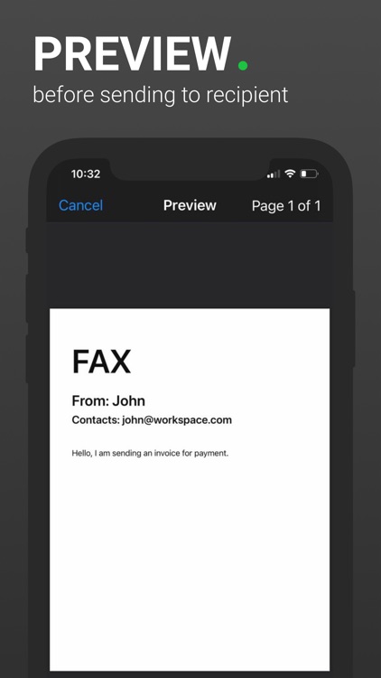 Fax App - send from Phone