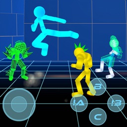 Stickman Neon Street Fighting