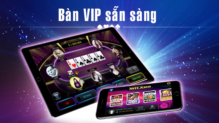 Choi bai Milano Poker Tien Len