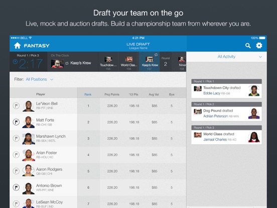 how to trade in nfl fantasy football app