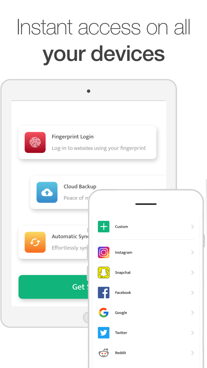 Fingerprint Login  Password
