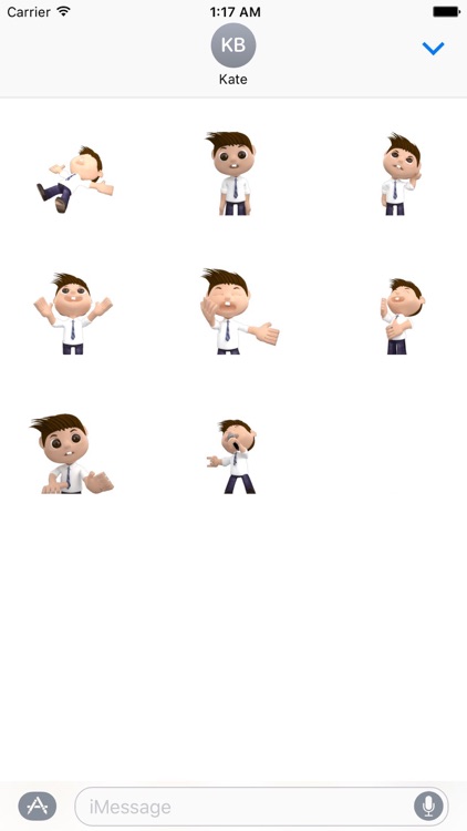 Animated Office Man Sticker