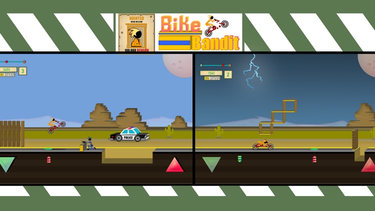 Bike Bandits Escape 2D Racing