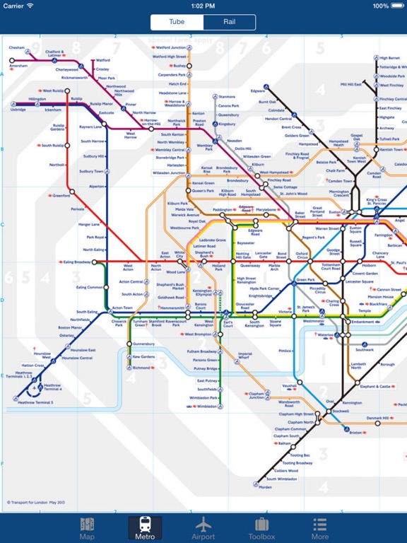 ロンドンオフライン地図 - シティメトロエアポートのおすすめ画像3