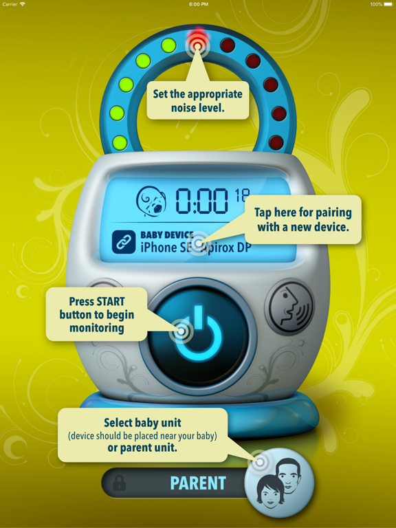 Safe Baby Monitor - Free Babyphone with Lullabies screenshot