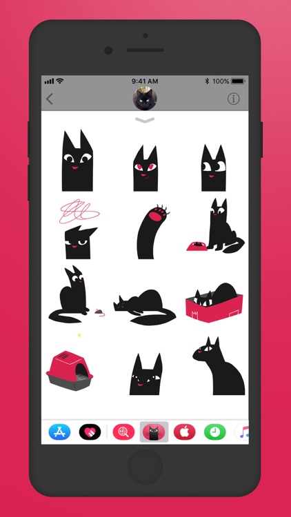 Maus Cat Stickers