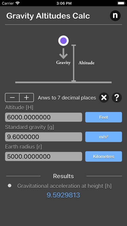 Gravity Altitudes Calculator screenshot-4
