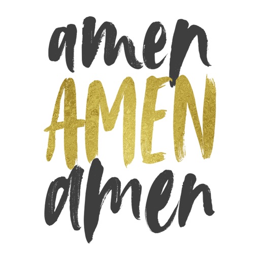 Amen: Christian Stickers Icon