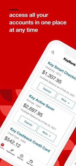 KeyBank Mobile Banking app screenshot