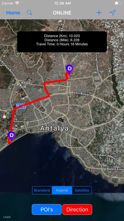 Antalya (Turkey) – Travel Map