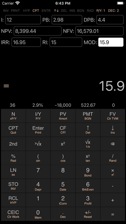 BA II Pro Financial Calculator screenshot-3