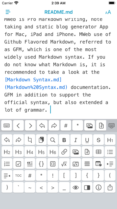 MWeb - Markdown & Note Taking screenshot 4