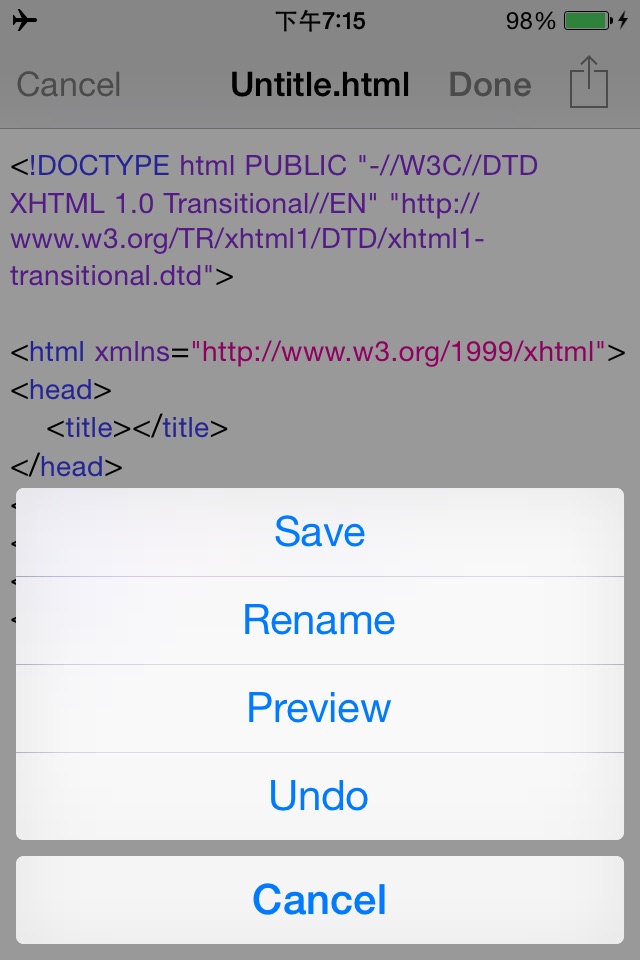 HTML & HTML5 Editor screenshot 3