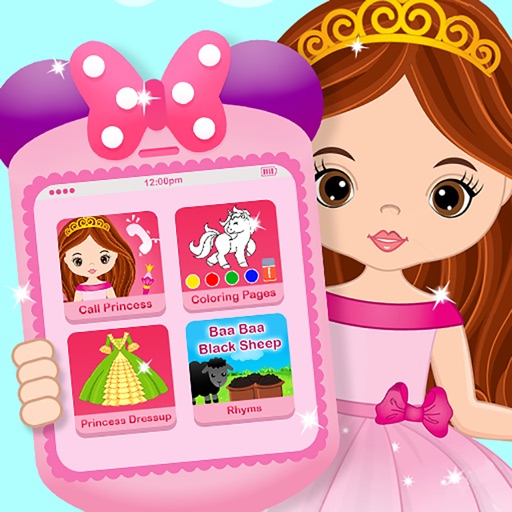 Pink Baby Princess Phone Icon