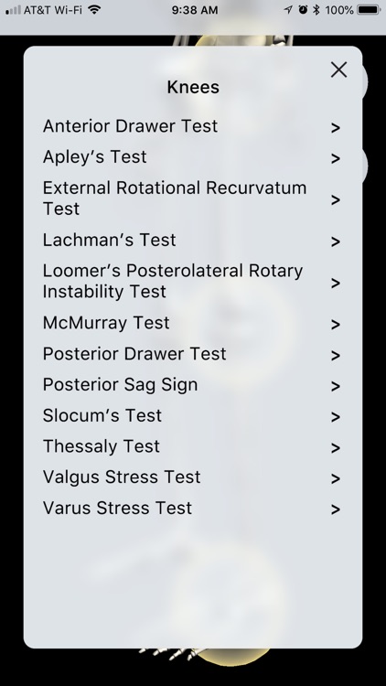 LE Special Tests Pro Consult