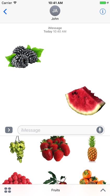 Fruits for iMessage!