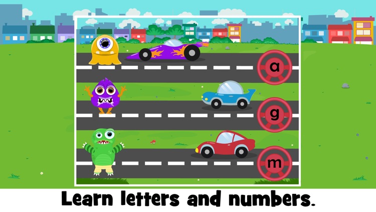 Letters & numbers monsters app