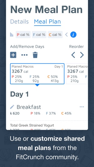 FitCrunch Meal Planing & Prep(圖2)-速報App