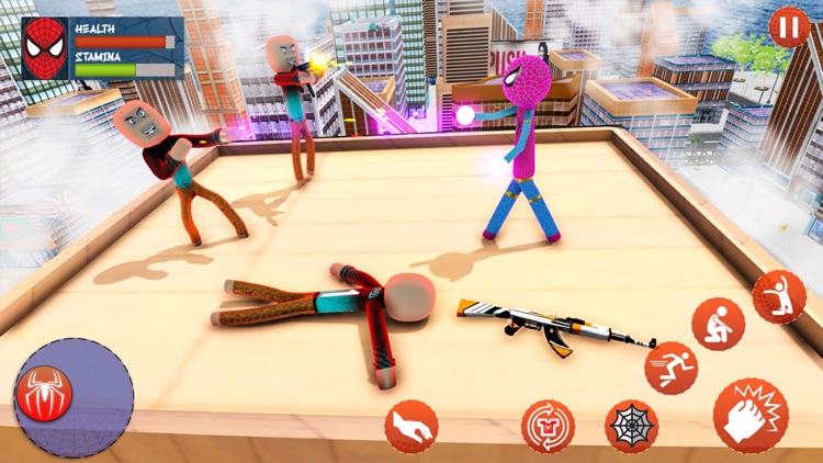 Amazing Rope Stickman Warriors screenshot-3