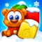 Welcome to the cute cartoon puzzle game - Cube Blast Pop, a hot air balloon adventure with rabbit and cat