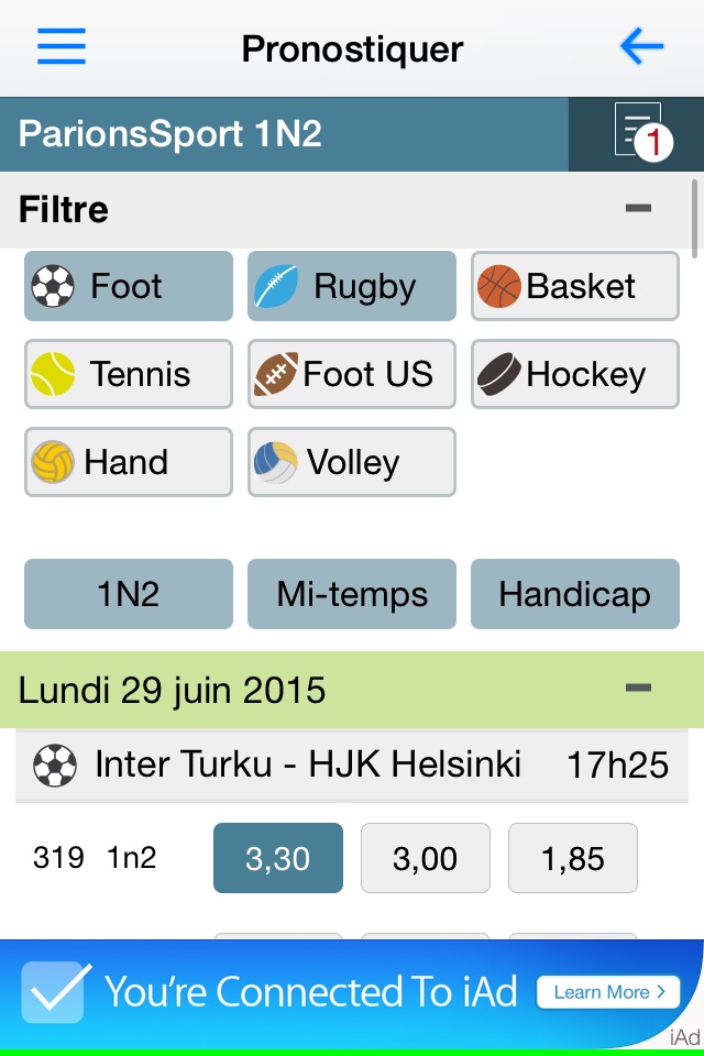 Concours Pronostics screenshot 3