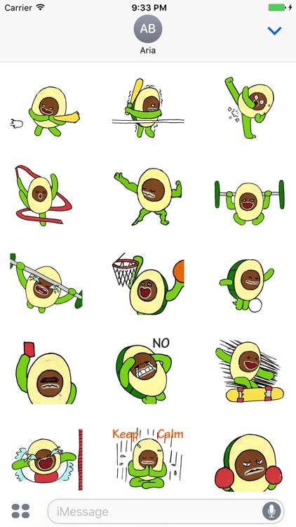 Avocado Love Sport Sticker