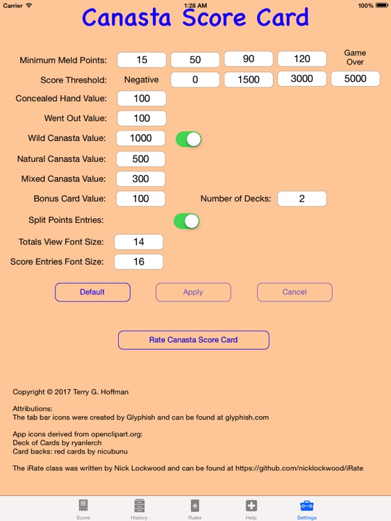 Canasta Score Card screenshot-4