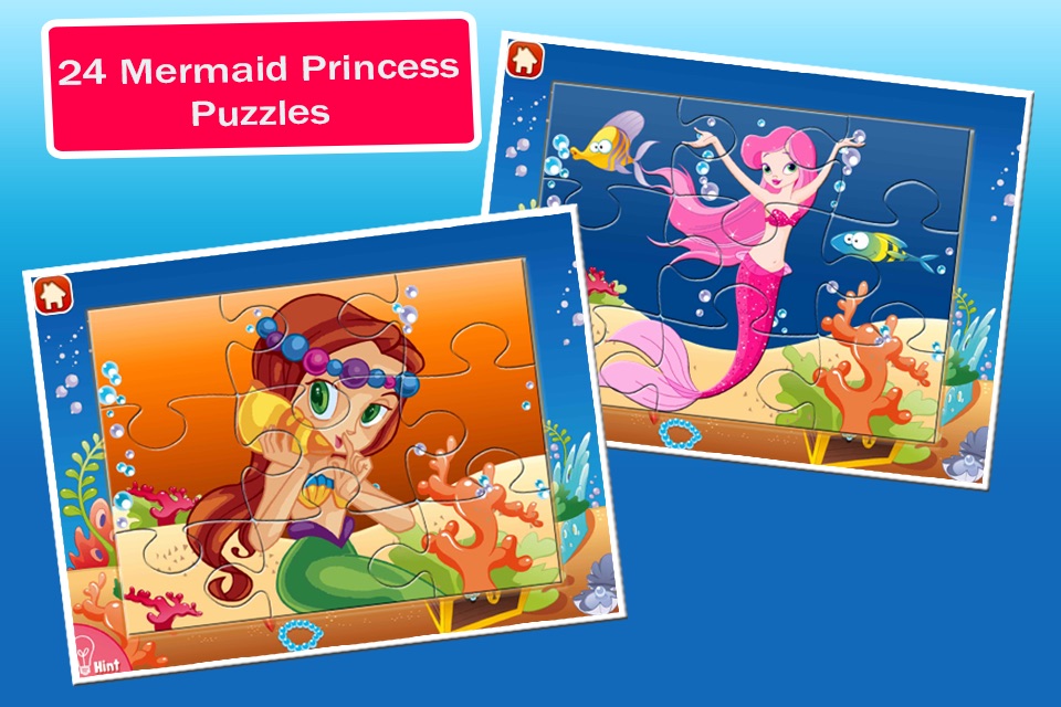 Mermaid Princess Puzzles screenshot 2