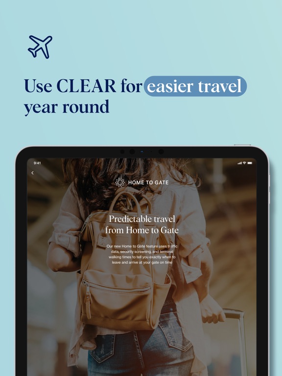 iPad Image of CLEAR - Fast, Touchless Access