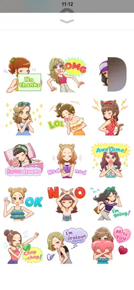 Game screenshot Fashionable Girls Sticker apk