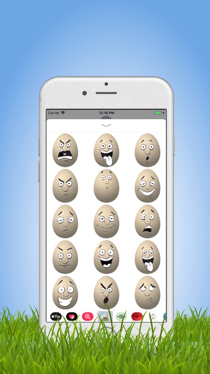 Cute Egg Emojis Stickers