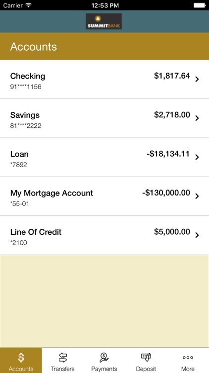 Summit Bank(OR) Mobile Banking